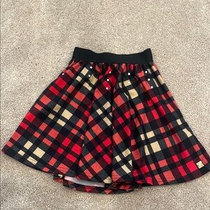 Deux par Deux Red and Black Skater girl Skirt